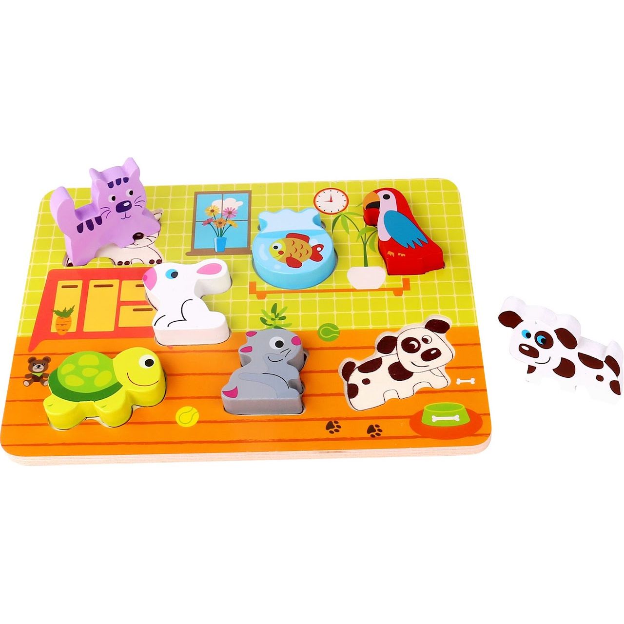 Wooden Chunky Puzzle Pets