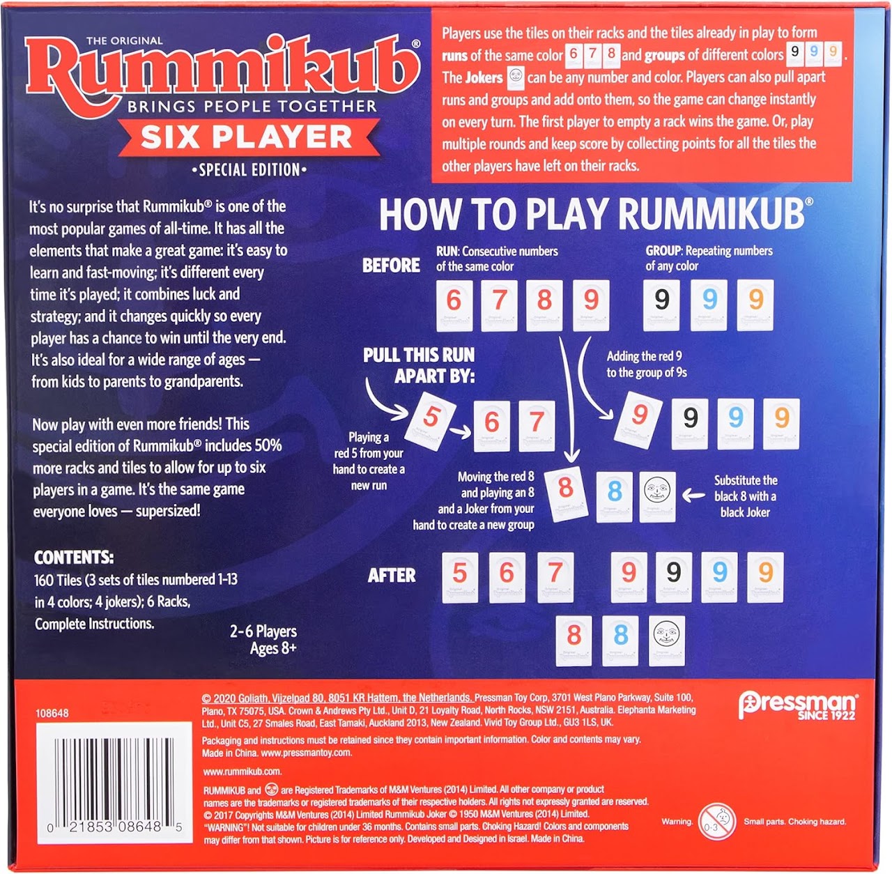 Rummikub 6 Player Edition