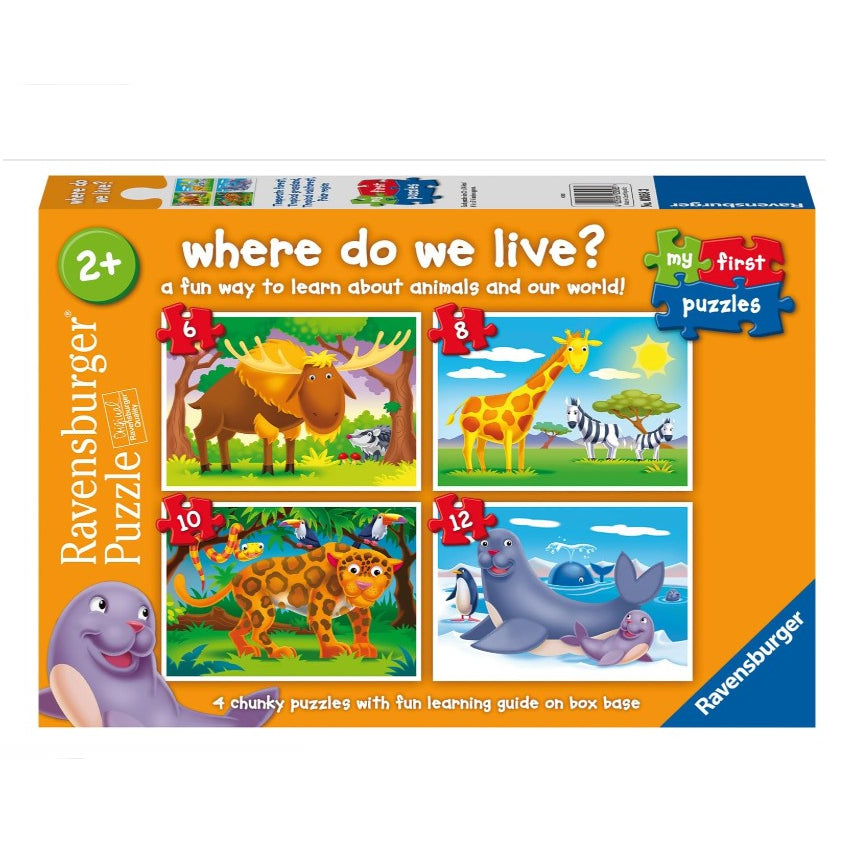 Where Do We Live 4 in 1 Puzzle