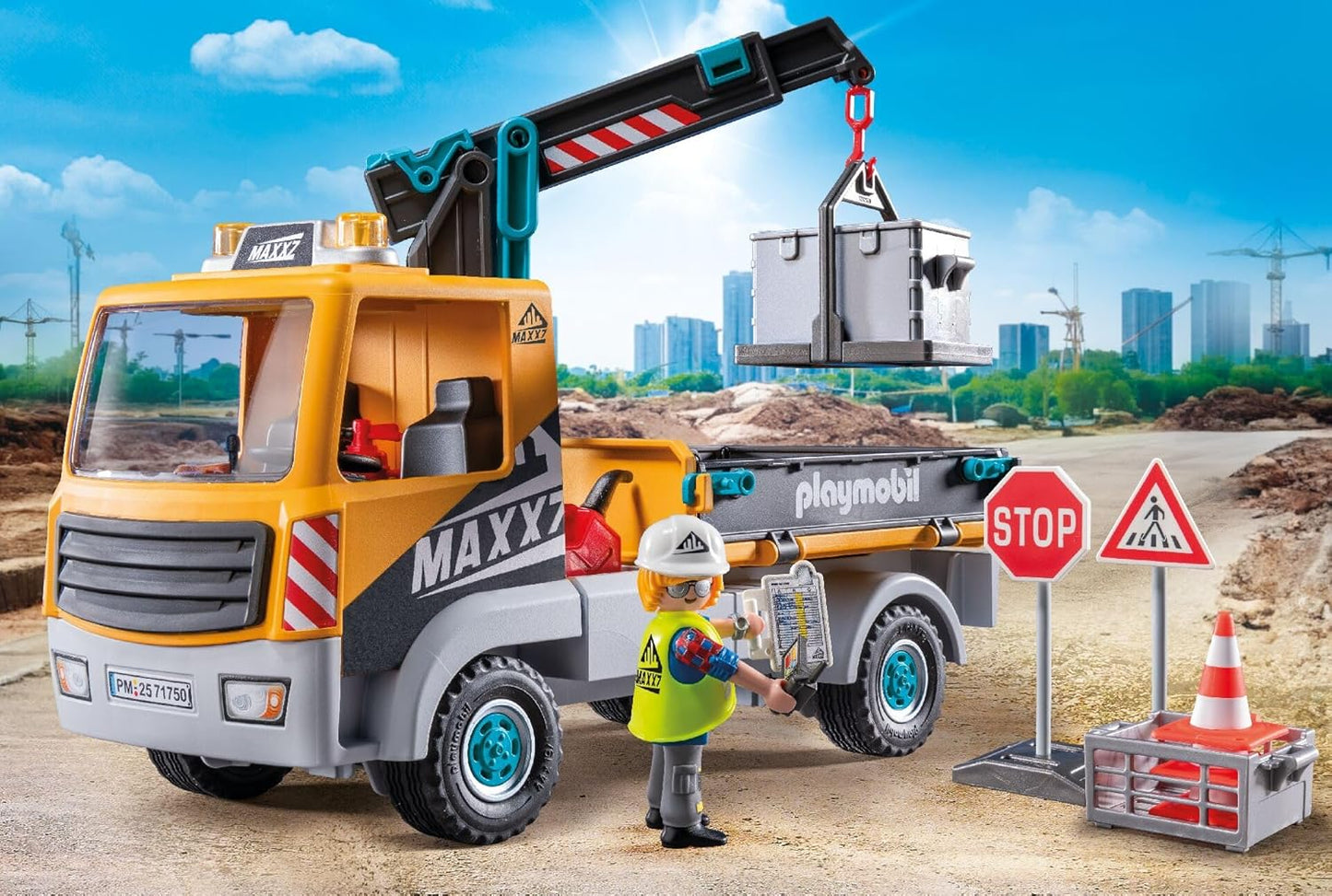 Playmobil Construction Truck With Crane