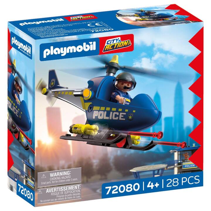 Playmobil City Action Police Helicopter (New Style)