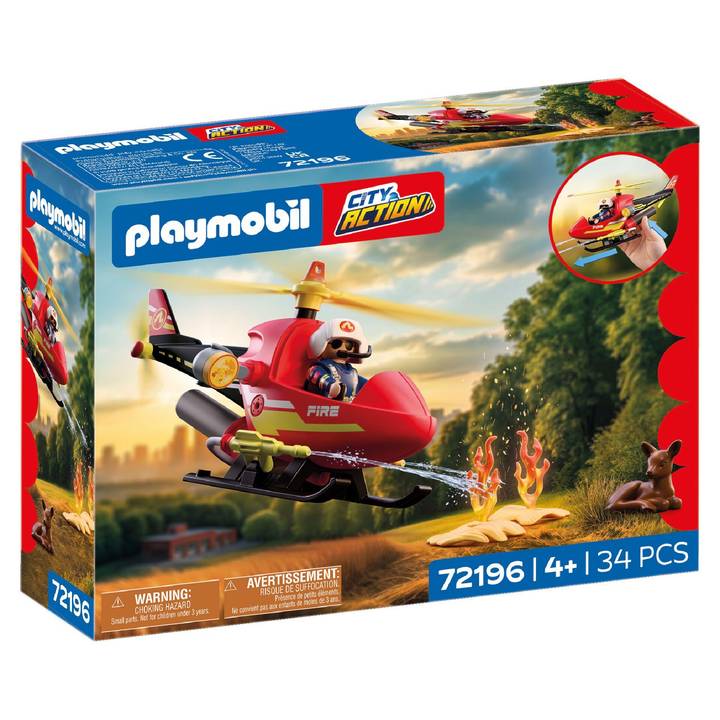 Playmobil City Action Firefighting Helicopter (New Style)