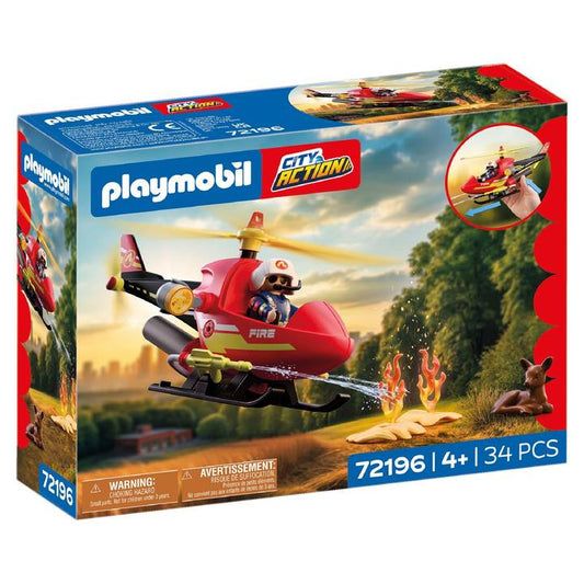 Playmobil City Action Firefighting Helicopter (New Style)