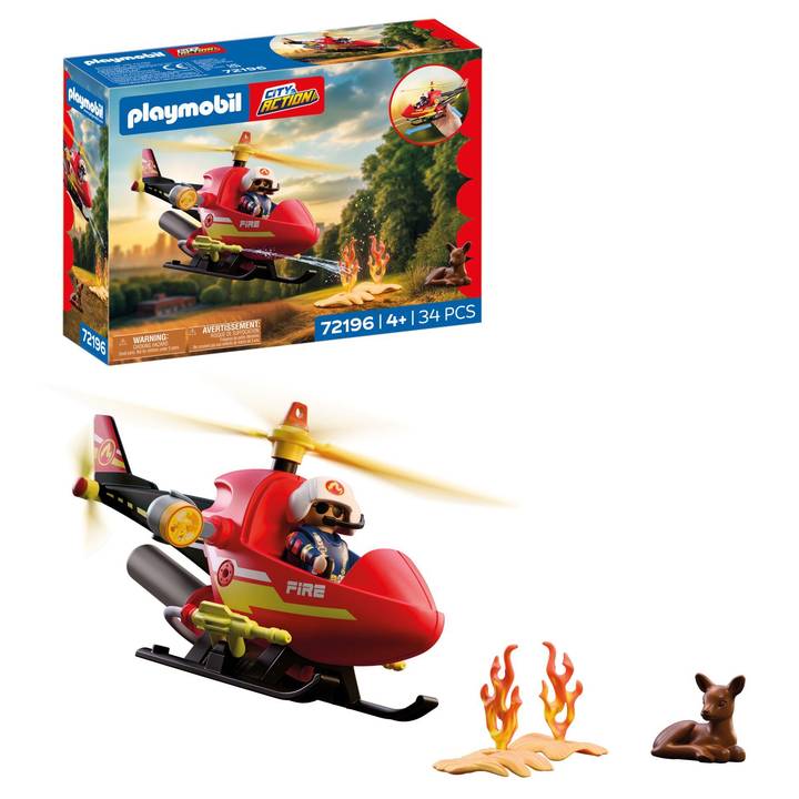 Playmobil City Action Firefighting Helicopter (New Style)