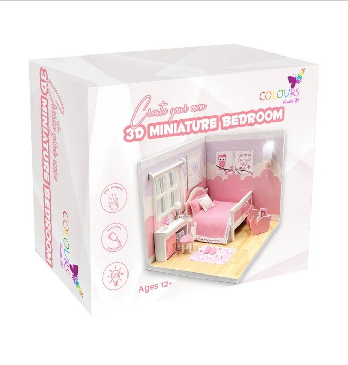 Colours Crafts 3D Miniature Bedroom Kit