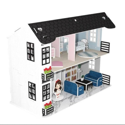 Colours Crafts 3D Dollhouse 2 Foam Puzzle Dollhouse