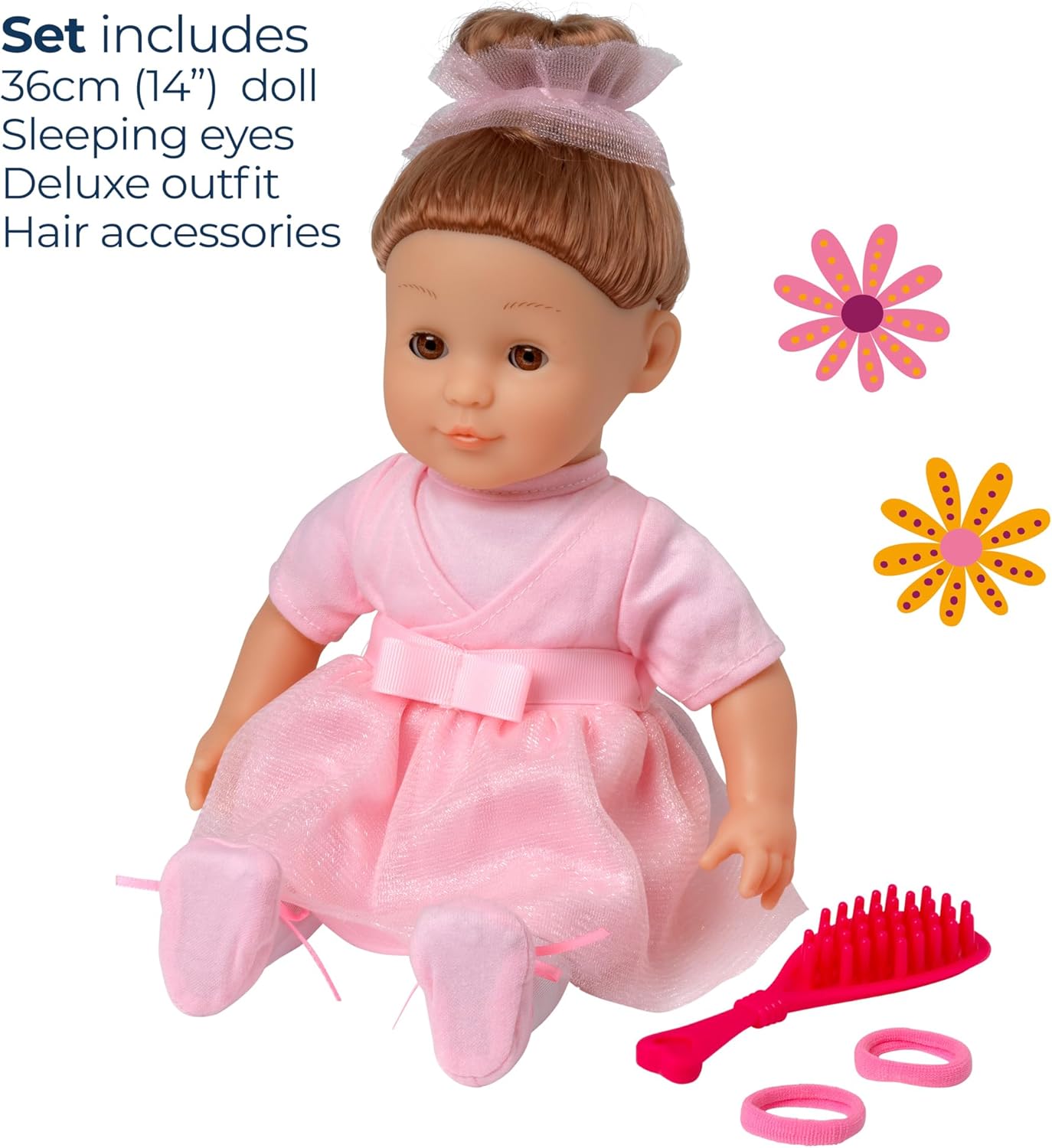 Dolls World Charlotte Pink Ballerina Doll