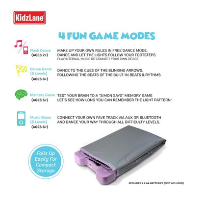 KidzLane Dance Mat With 4 Game Modes