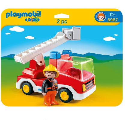Playmobil 1.2.3 Fire Truck With Ladder