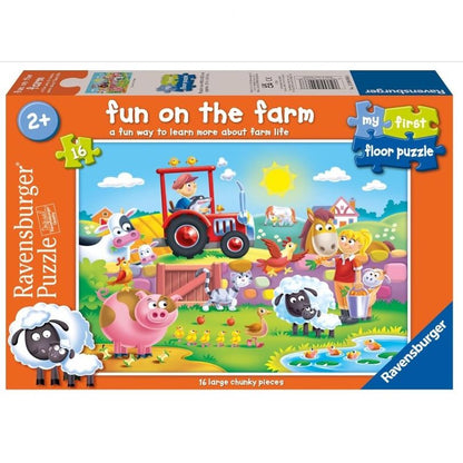 Fun On The Farm Floor Puzzle 16 Pieces