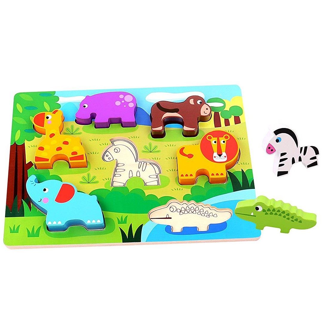 Wooden Animal Chunky Puzzle