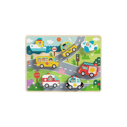Wooden Transportation Chunky Puzzle