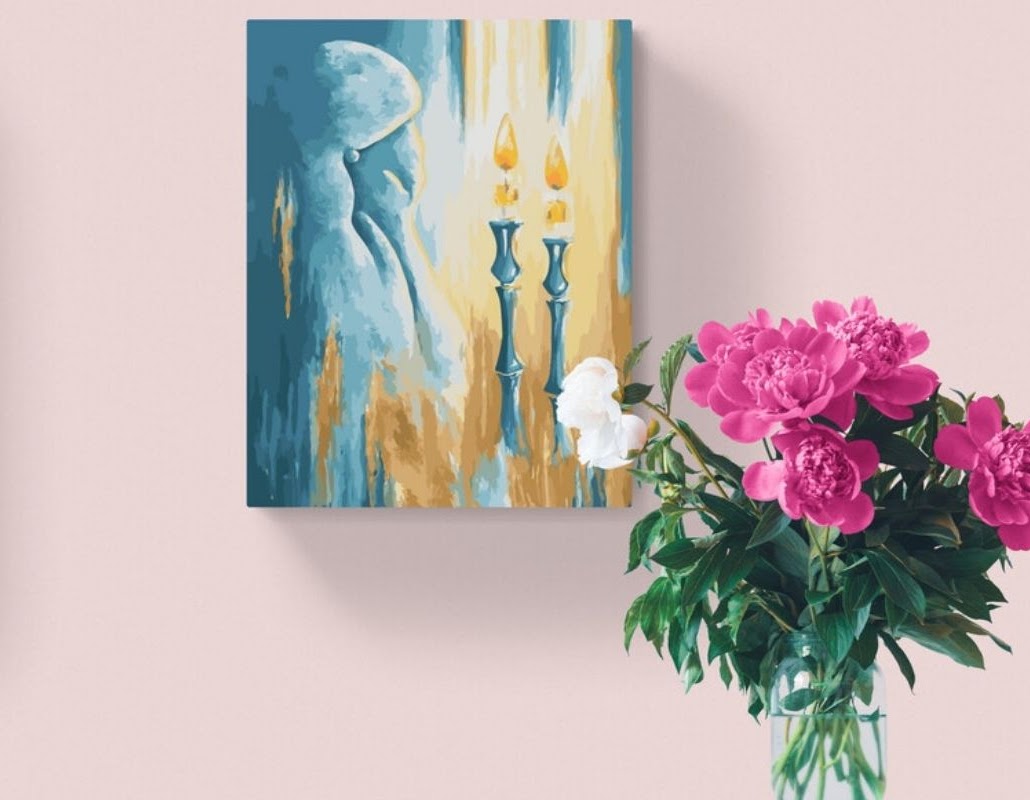 Shabbos Candle Lighting - Paint By Number