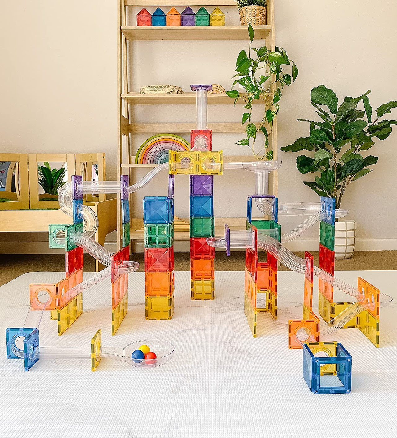 Connetix Marble Run 92 Piece Ball Run