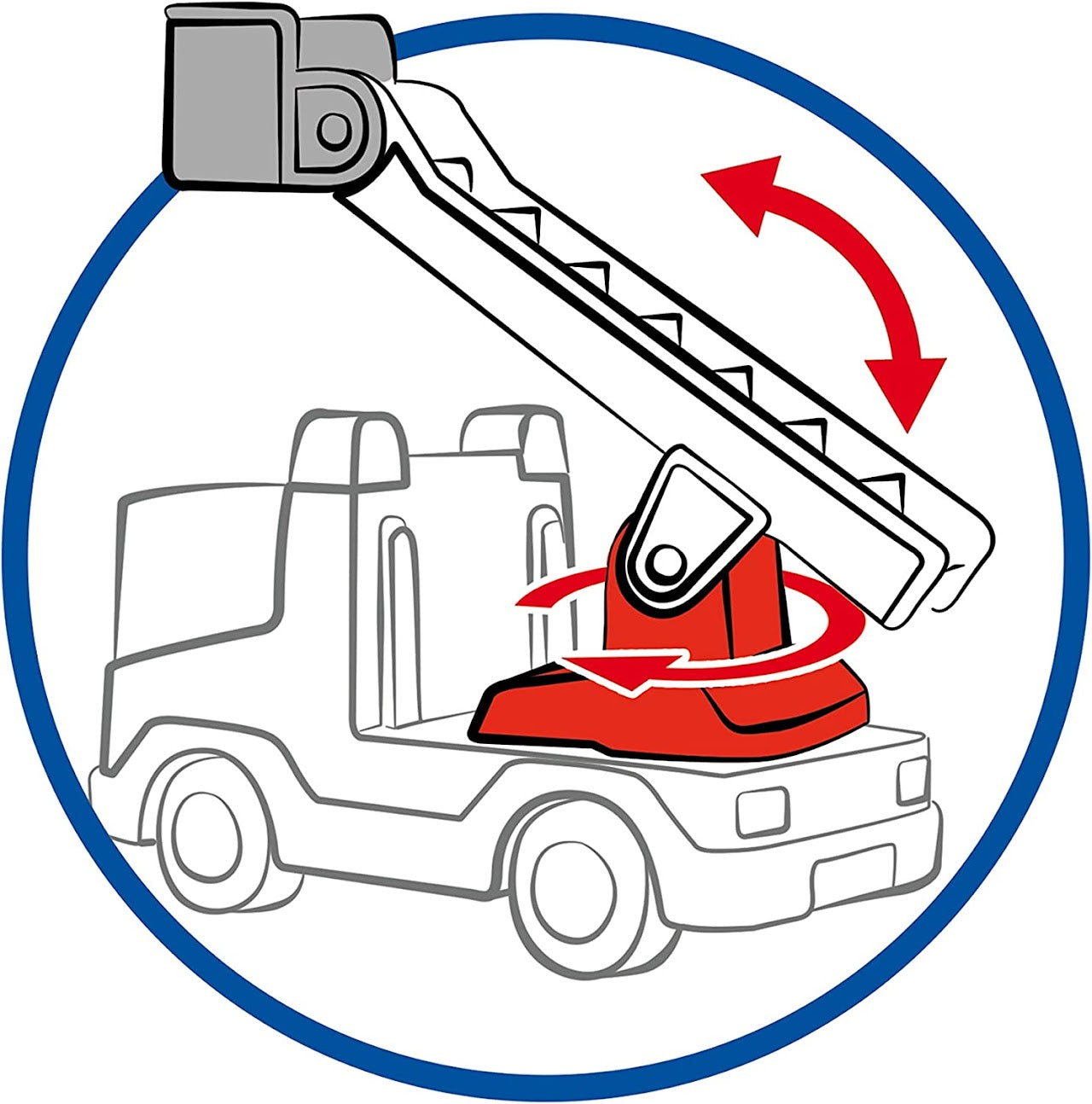 Playmobil 1.2.3 Fire Truck With Ladder