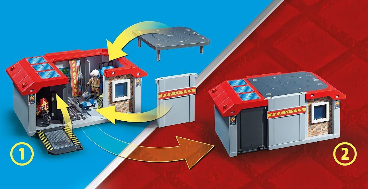 Playmobil City Action Take Along Fire Station