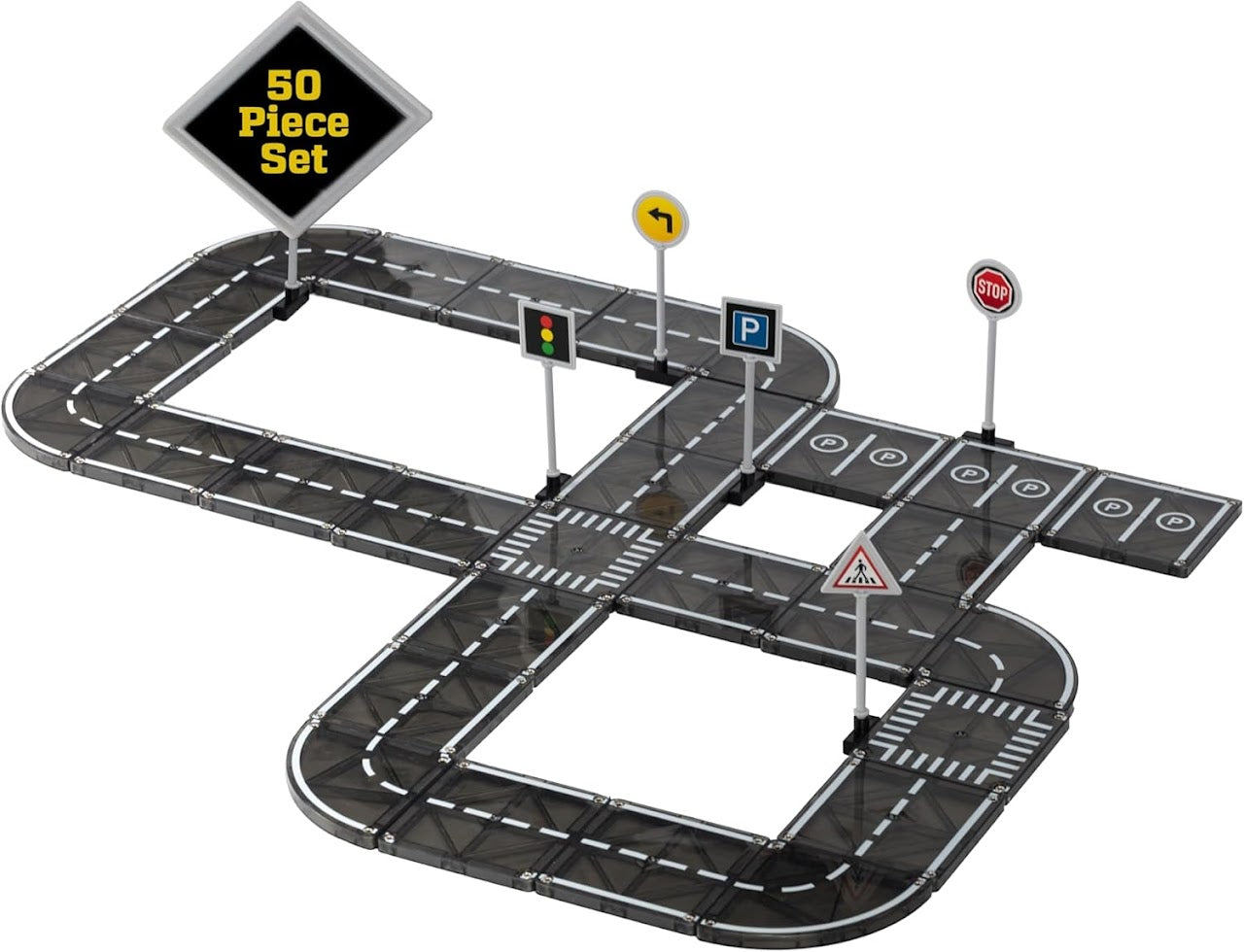Playmags Road Set - 50 Pieces