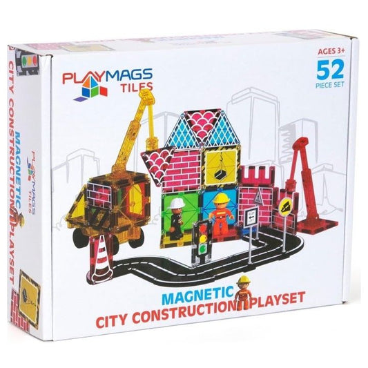 Playmags City Construction Set - 52 Pieces