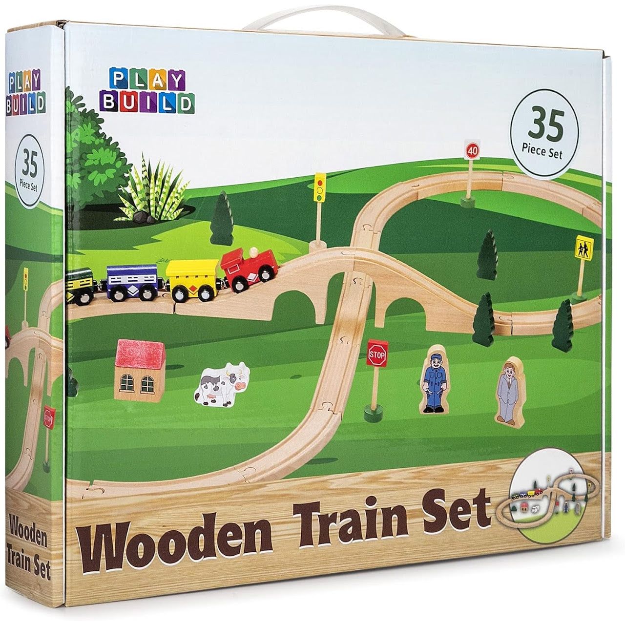 Wooden Train Set - Various Sizes