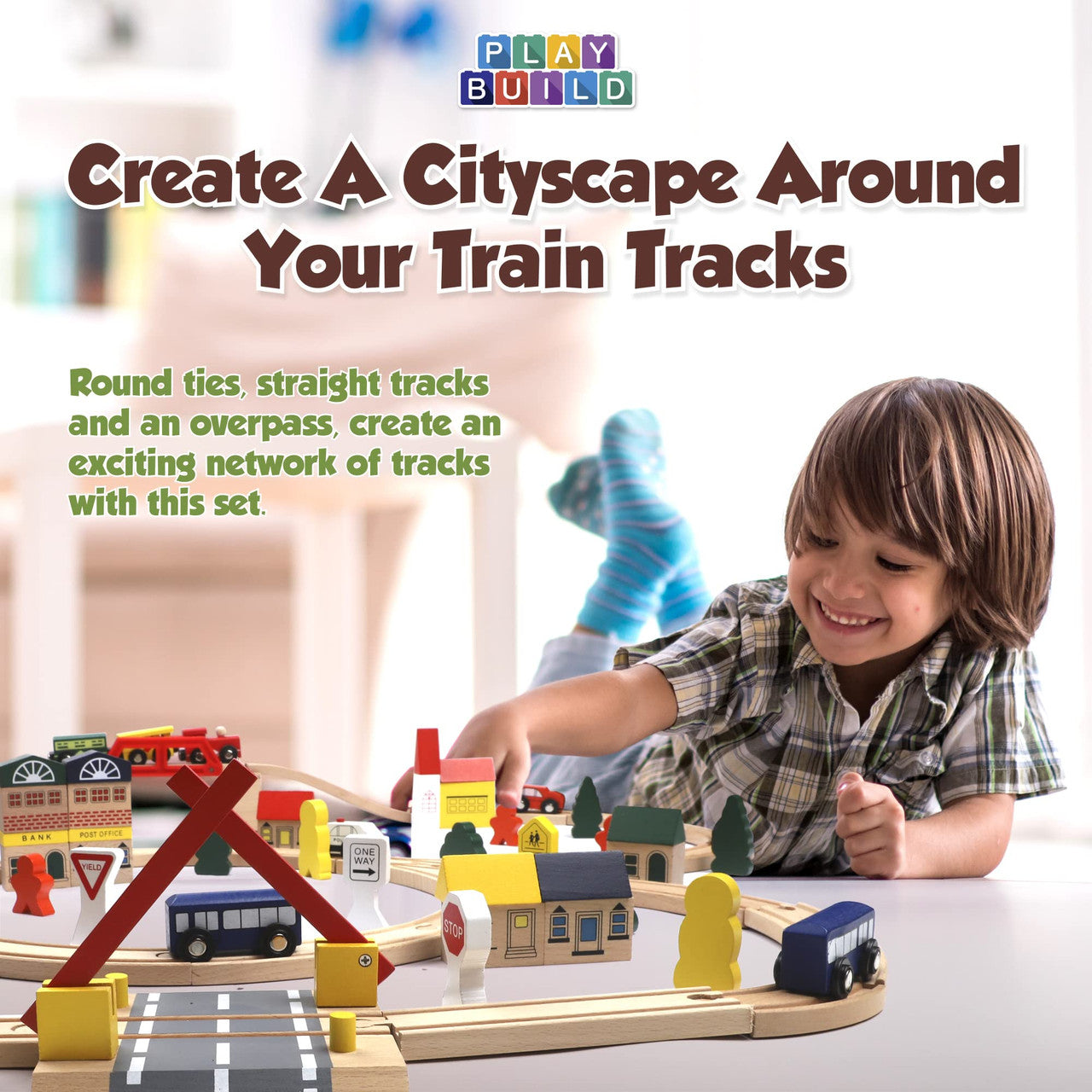 Wooden Train Set - Various Sizes