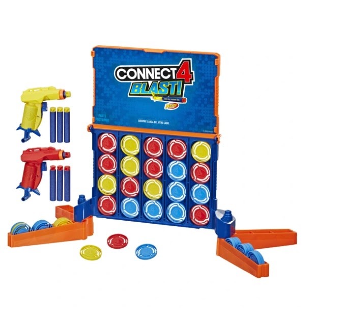 Connect 4 Blast with Nerf Blasters