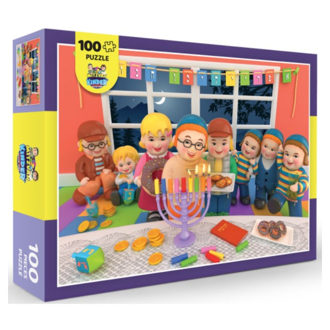Mitzvah Kinder Chanukah Puzzle 100 Pieces