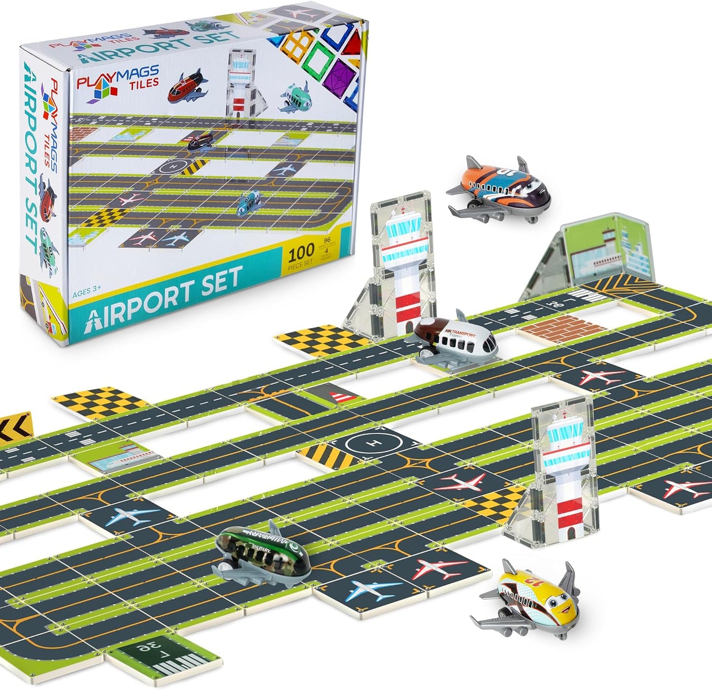 Playmags Airport Set 100 Pieces