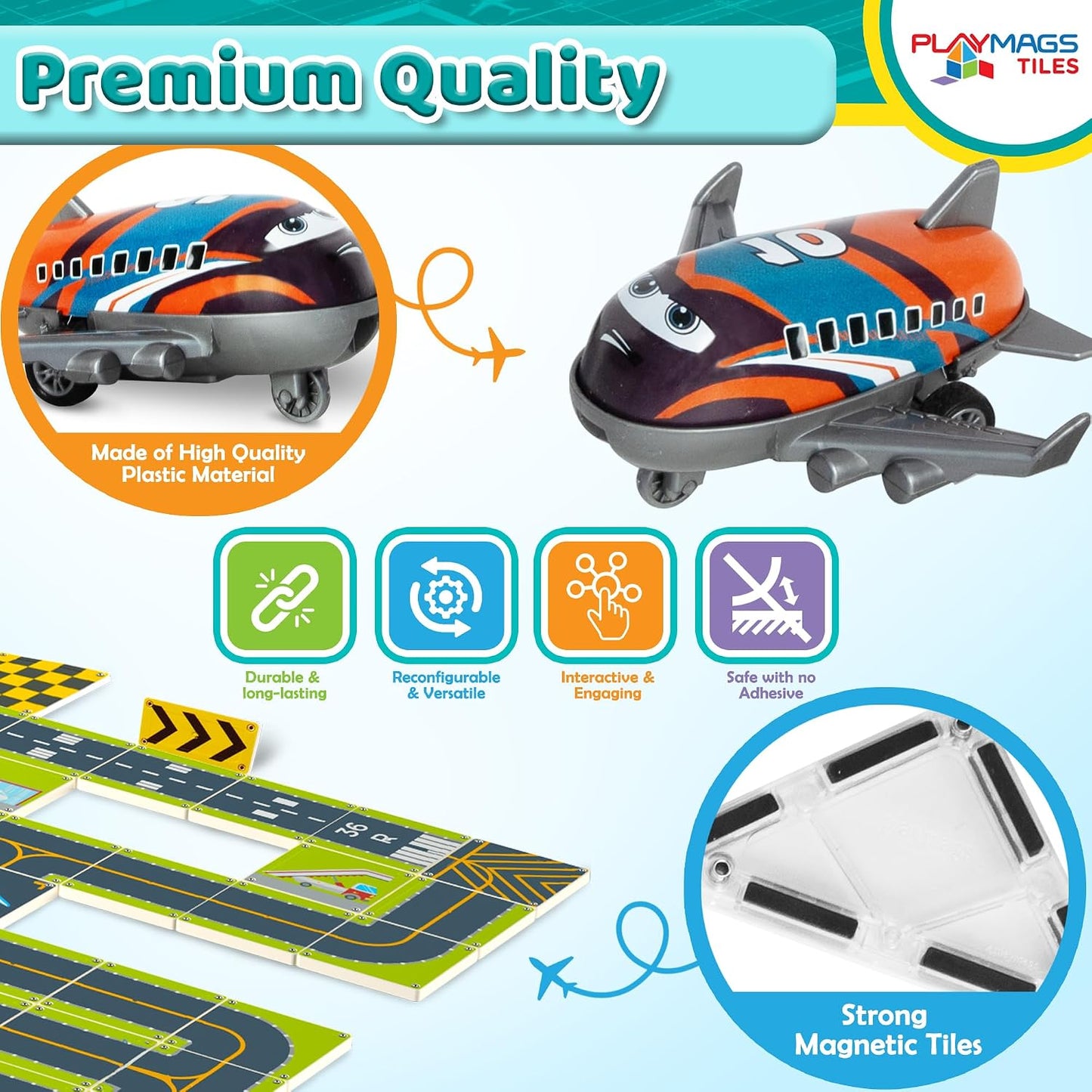Playmags Airport Set 100 Pieces
