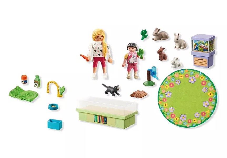 Playmobil My Life Starter Pack Rabbit Family