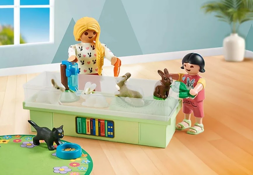 Playmobil My Life Starter Pack Rabbit Family