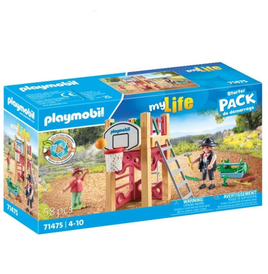 Playmobil My Life Outdoor Play Area With Carpenter